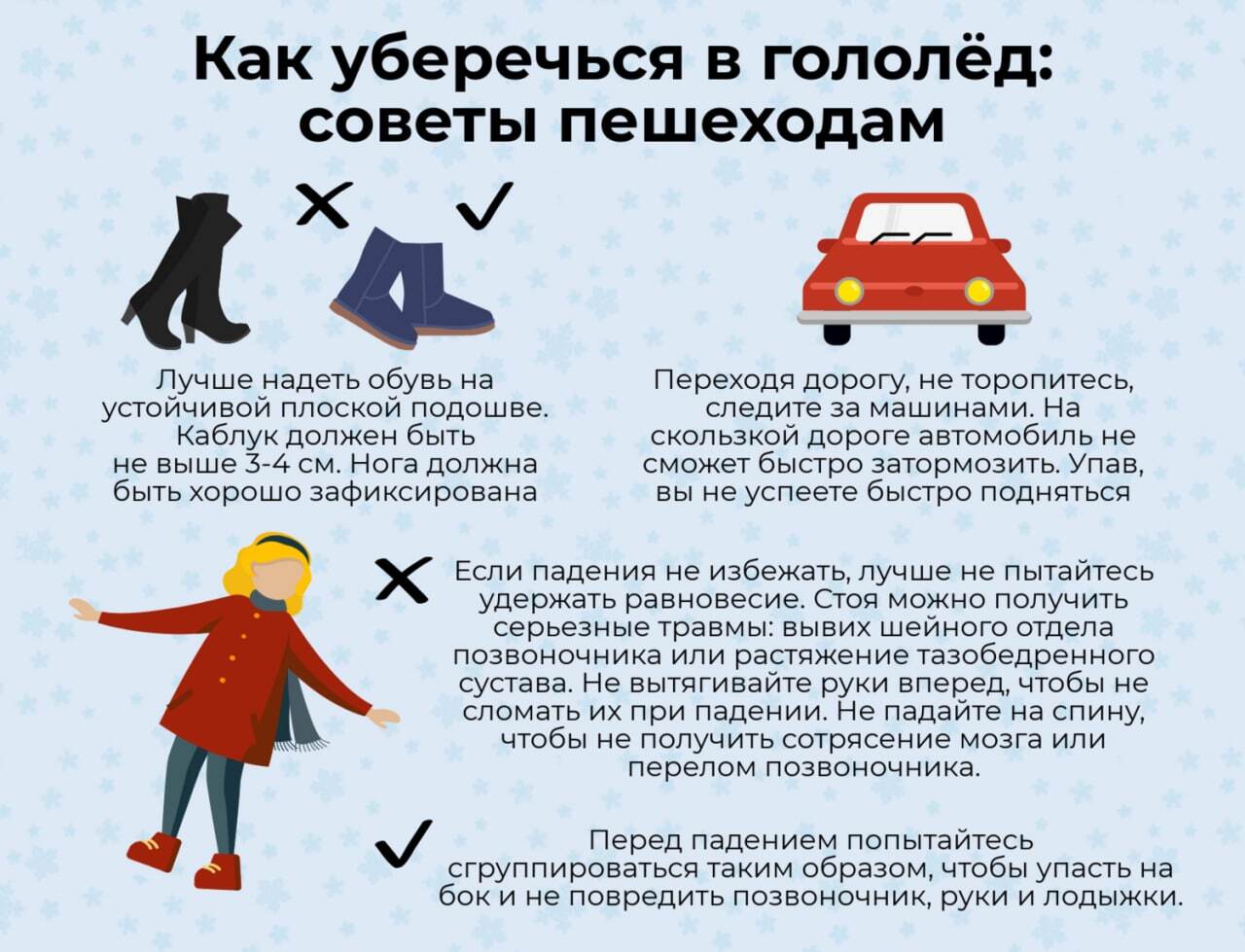 Правила поведения при гололеде!.